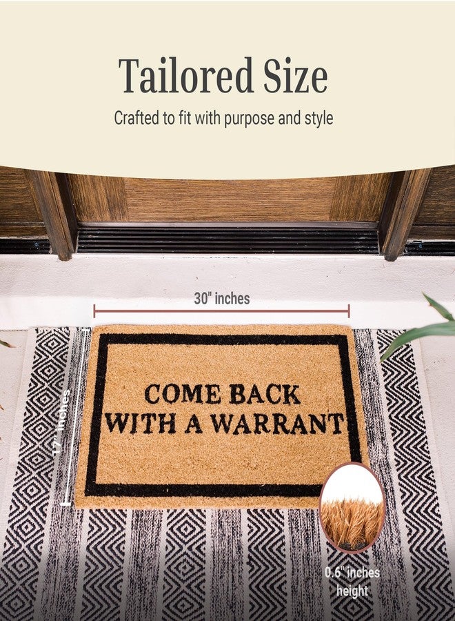 THEODORE MAGNUS سجادة باب مرحة بتصميم ثيودور ماغنوس - سجادة ترحيبية للباب الأمامي بظهر مانع للانزلاق - سجادة باب متينة من ألياف جوز الهند - مثالية كسجادة مدخل خارجية - للاستخدام الداخلي والخارجي - ضمان استرداد الأموال - 17 × 30 بوصة - Image 3